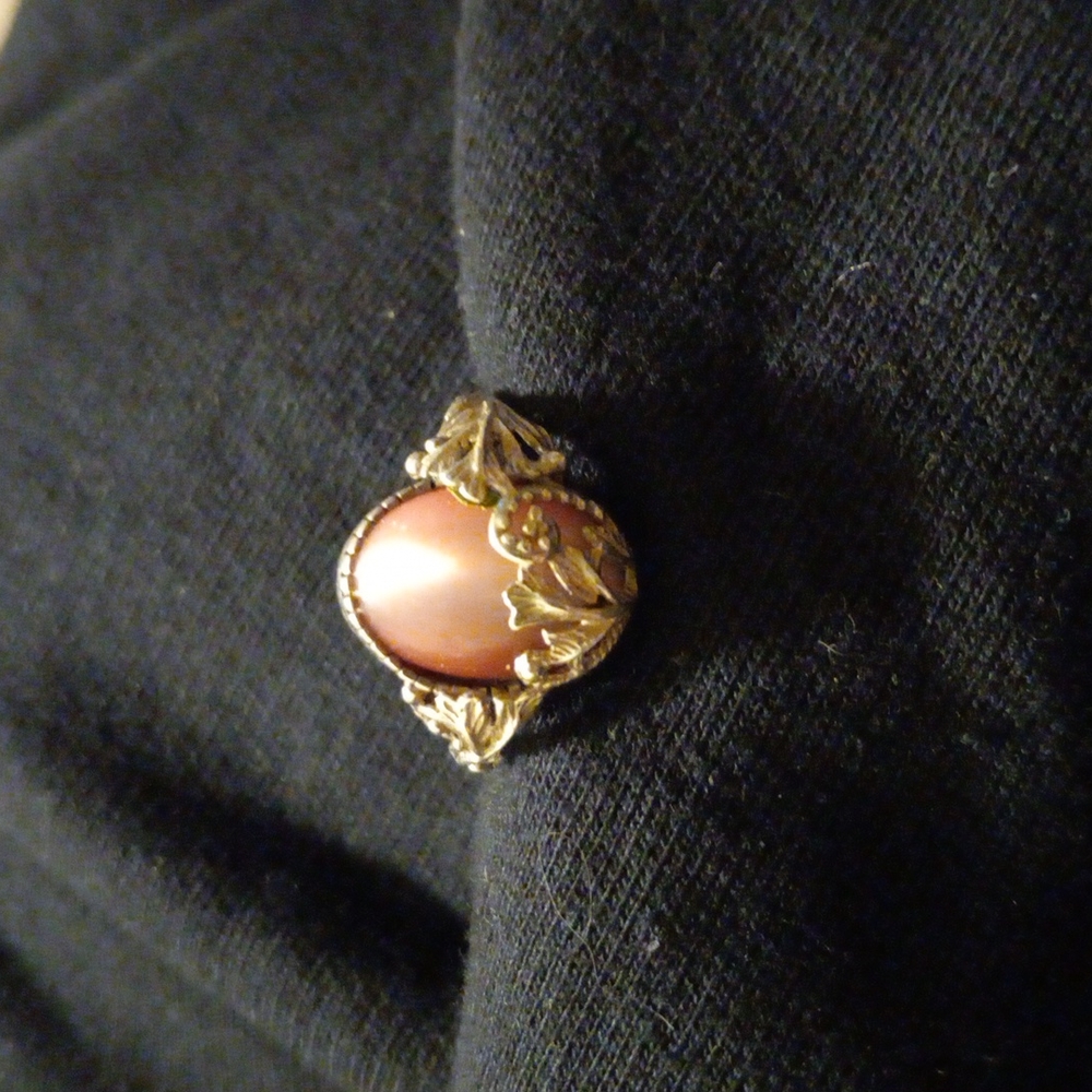 Pink tigers eye ring